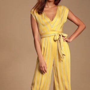 Yellow Stripe jumpsuit